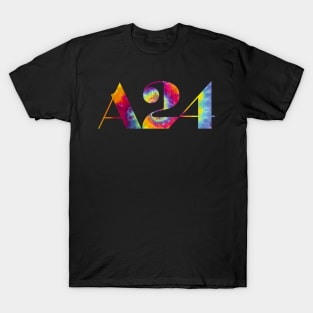 A24 tie dye logo T-Shirt